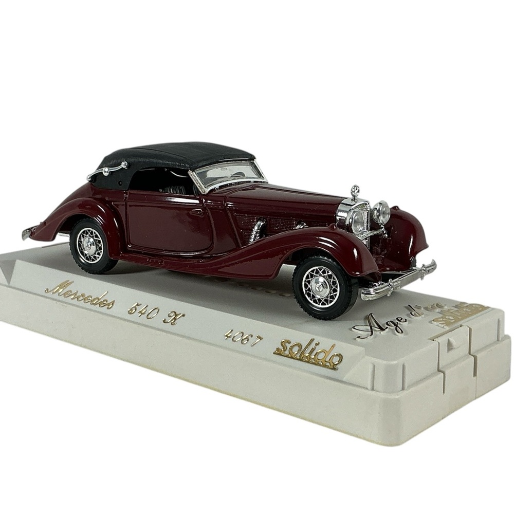 Vintage Model Car Solido Age D'or  Mercedes Benz 540K  4067 Collectible Toy